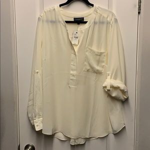 Lane Bryant Cream Blouse